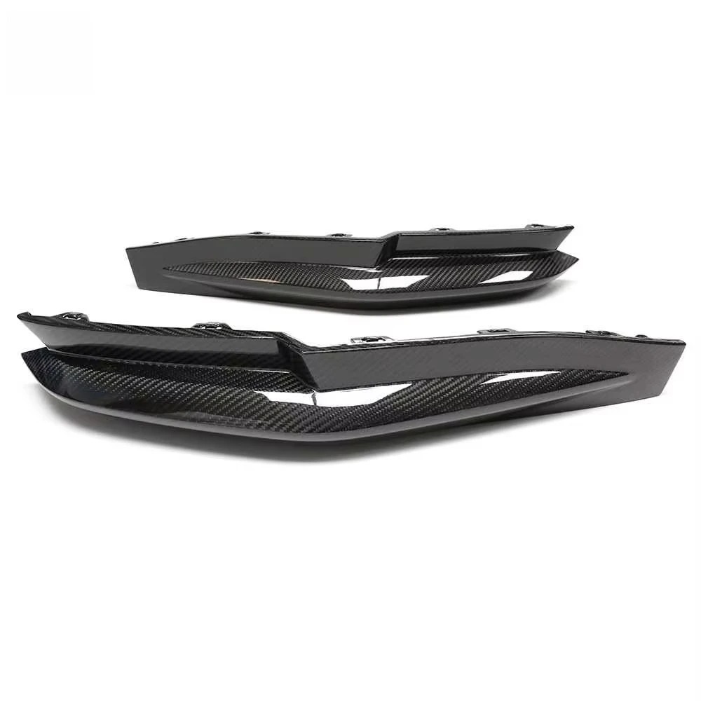 OE Style Dry Carbon Fiber Rear Bumper Splitters for  G80 M3 G82 M4 2021+ Body Kit